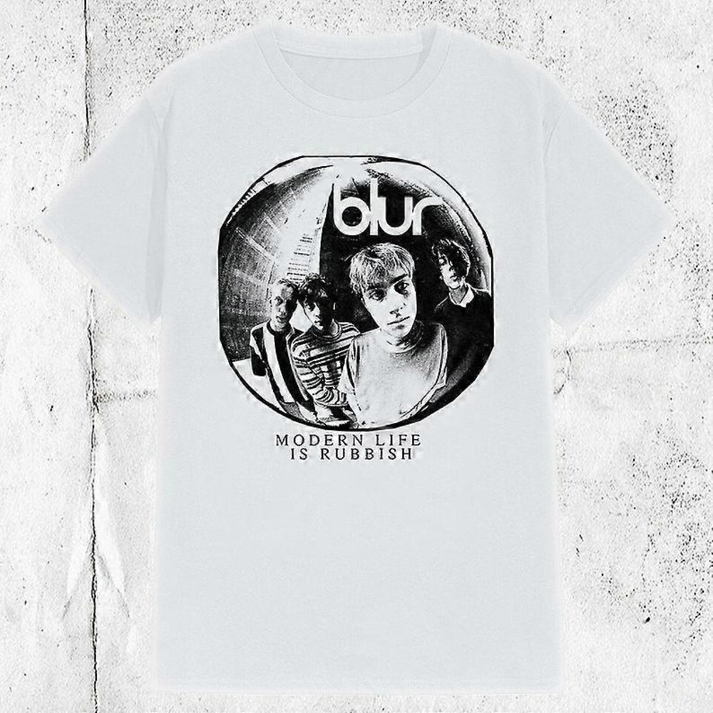90s Blur Band T-shirts White